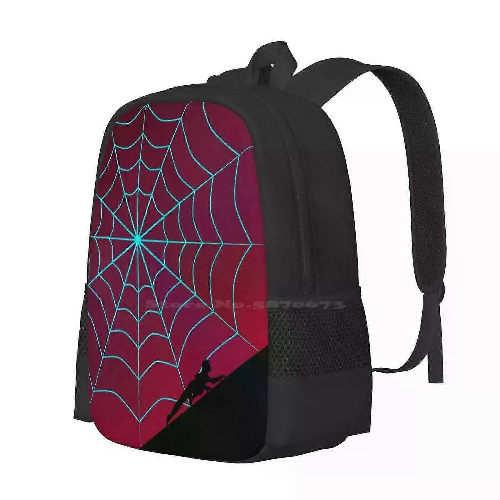 a1527 Backpack Spider Twilight Series - Spider Gwen Pattern Design Bag Student's Backpack Superhero Super Heroine Spider Gwen Spidergwen Neon aHt1527
