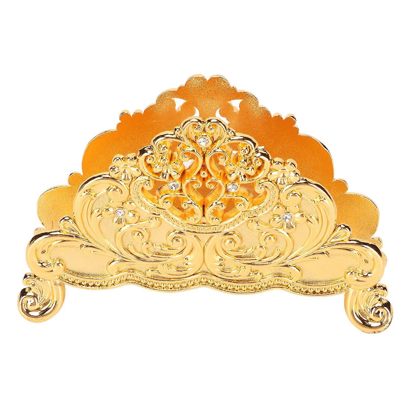 Napkin Holder, Metal, Hollow Flower Pattern