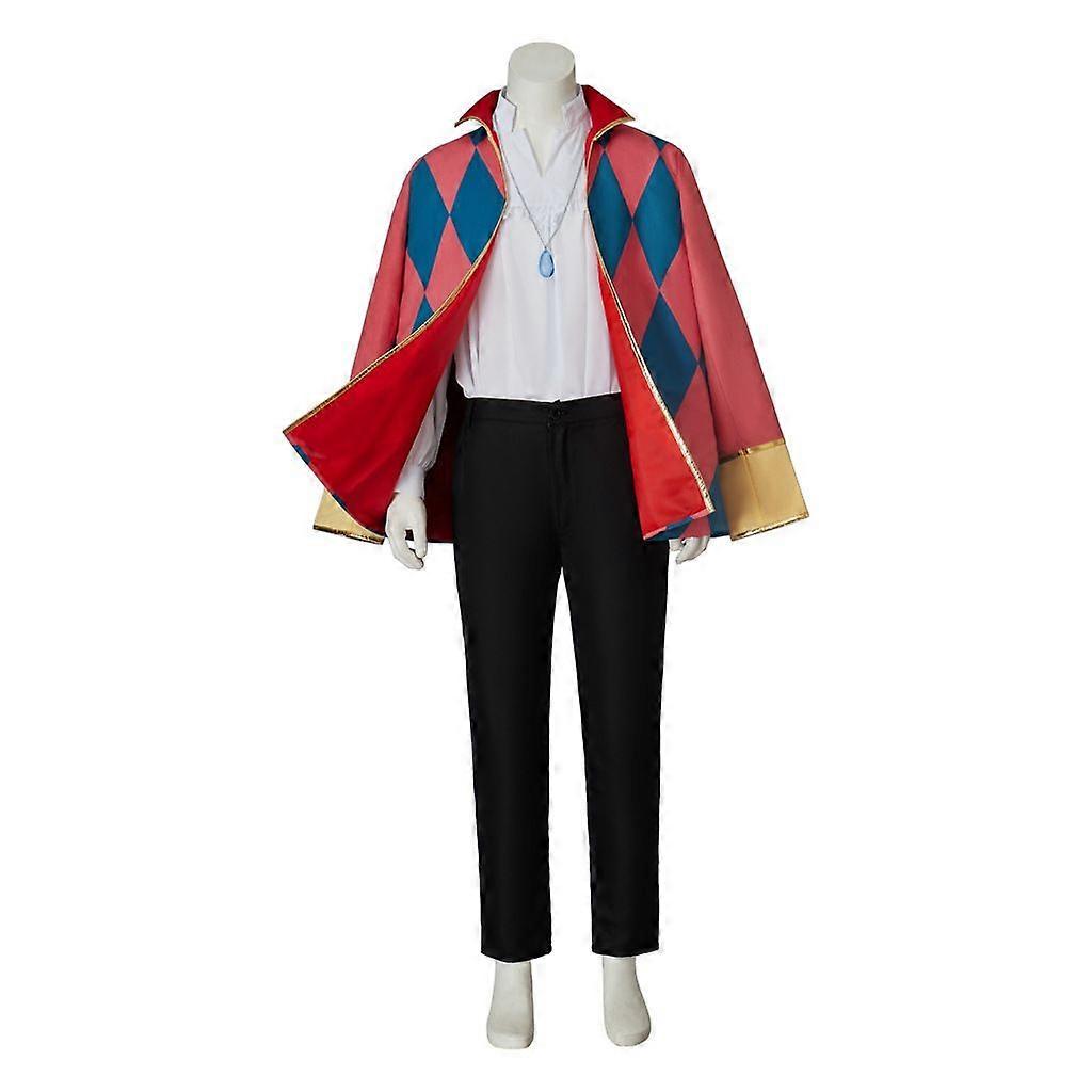 ハウルズムービングキャッスルハウルコスプレコスチューム |ビンテージウィザードクロークセット |アニメコンベンション、ハロウィン、ロールプレイングに最適