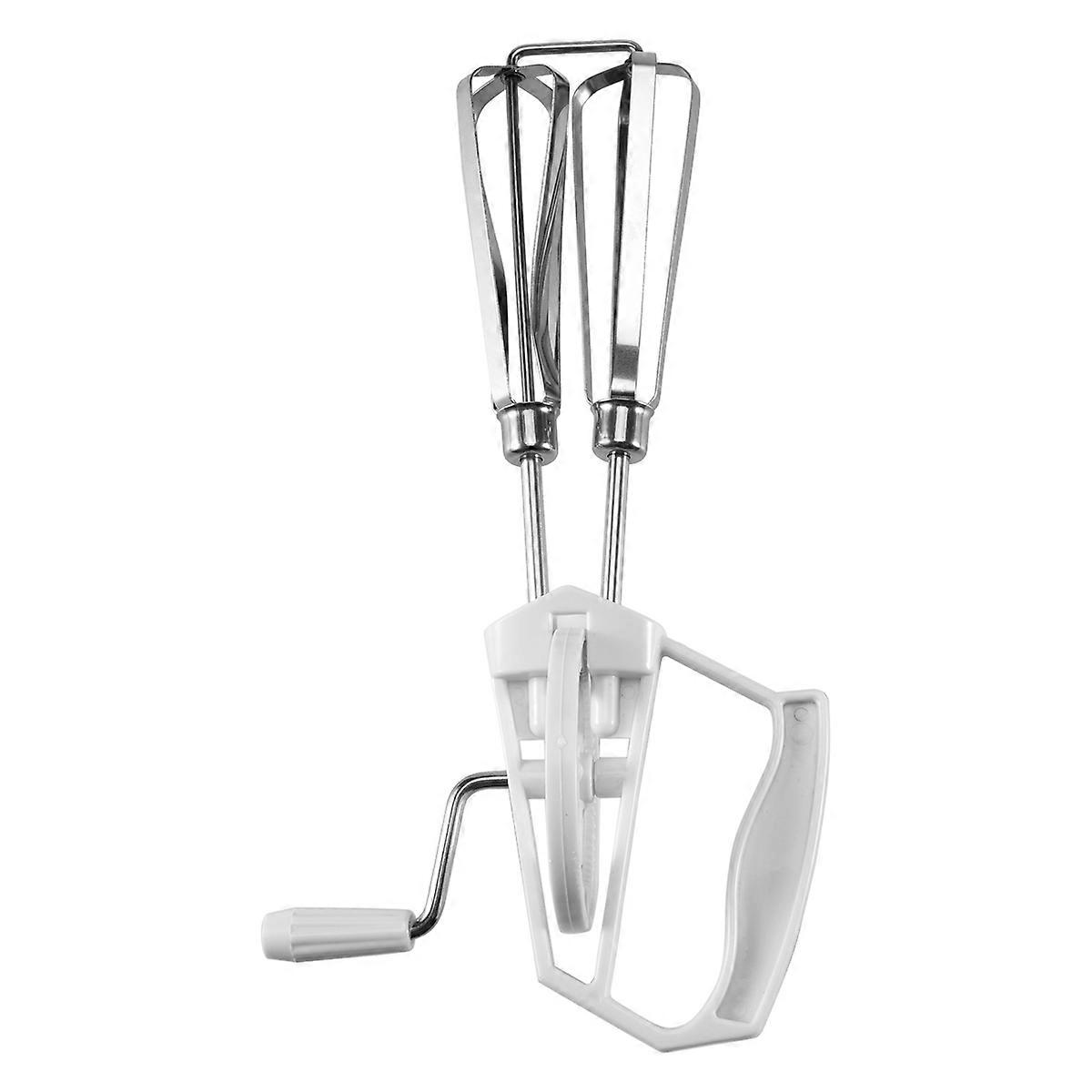 Rotary Manual Whisk Egg Beater Mixer Blender Stainless Steel Tools