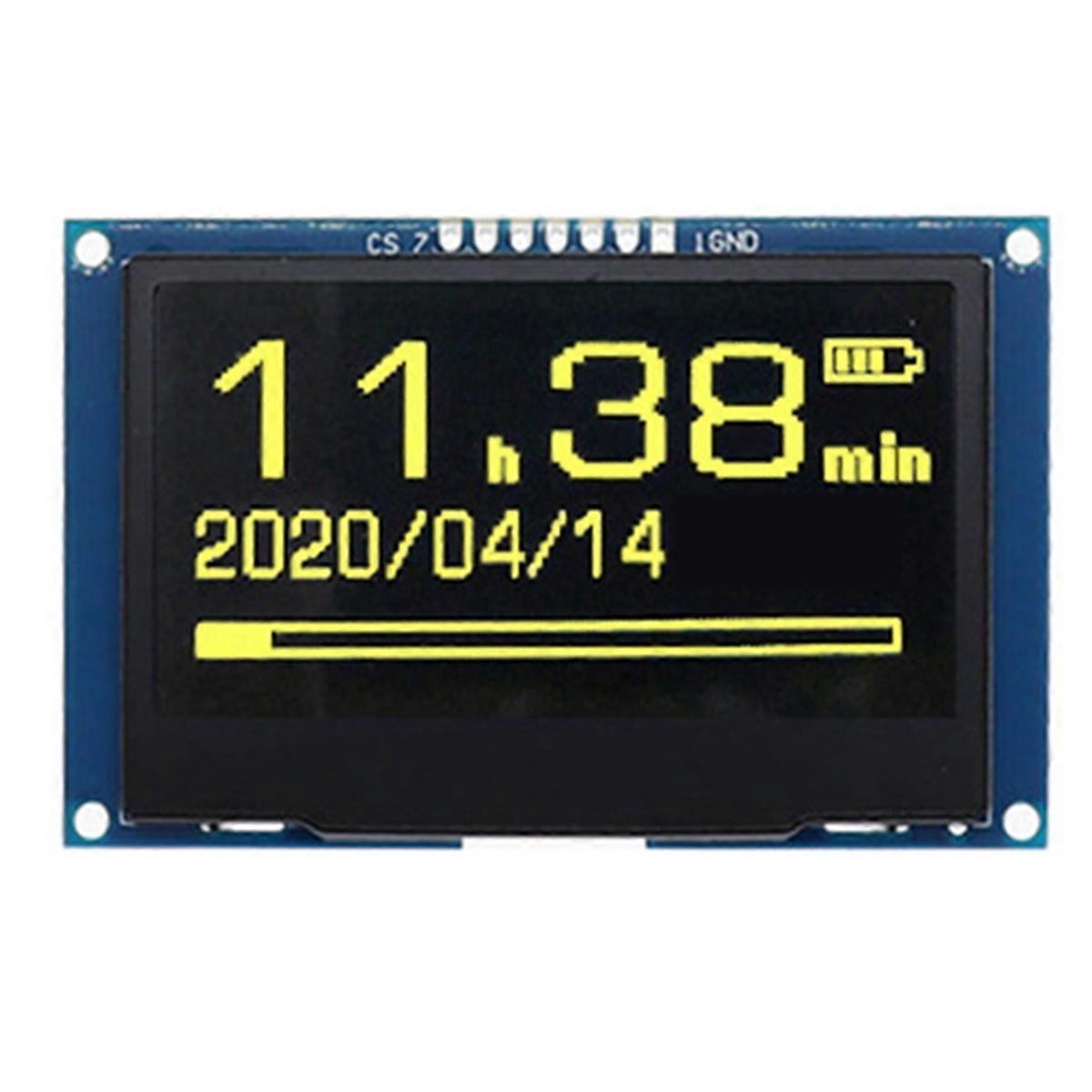 Module d'affichage OLED 2,42 pouces 128x64, écran LCD haute définition jaune