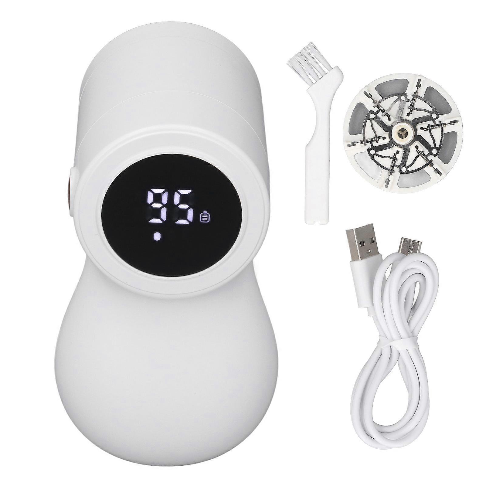 Electric Fabric Shaver Lint Remover 3 Speeds Digital Display Rechargeable Portable Sweater Defuzzer for Clothes Fuzz Lint Balls