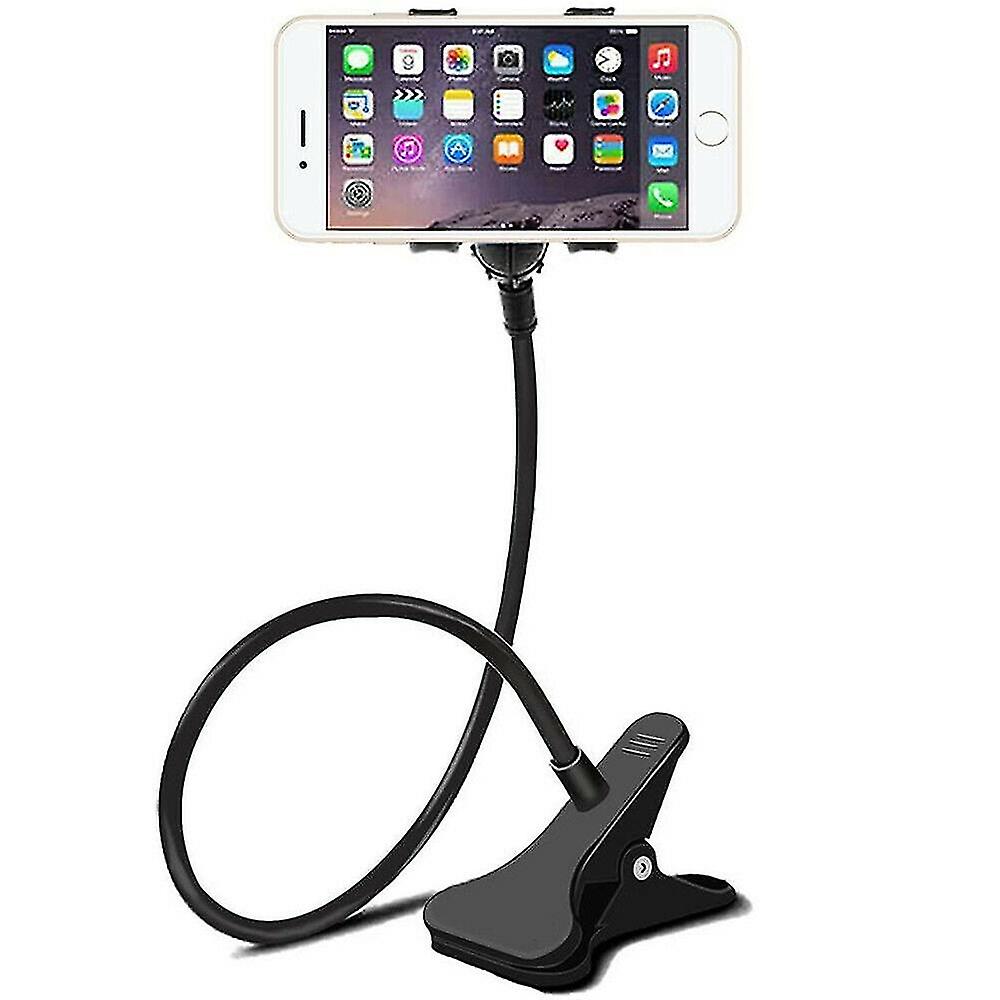 Universal Lazy Mobile Phone Gooseneck Stand Holder Flexible Bed Desk Table Clip
