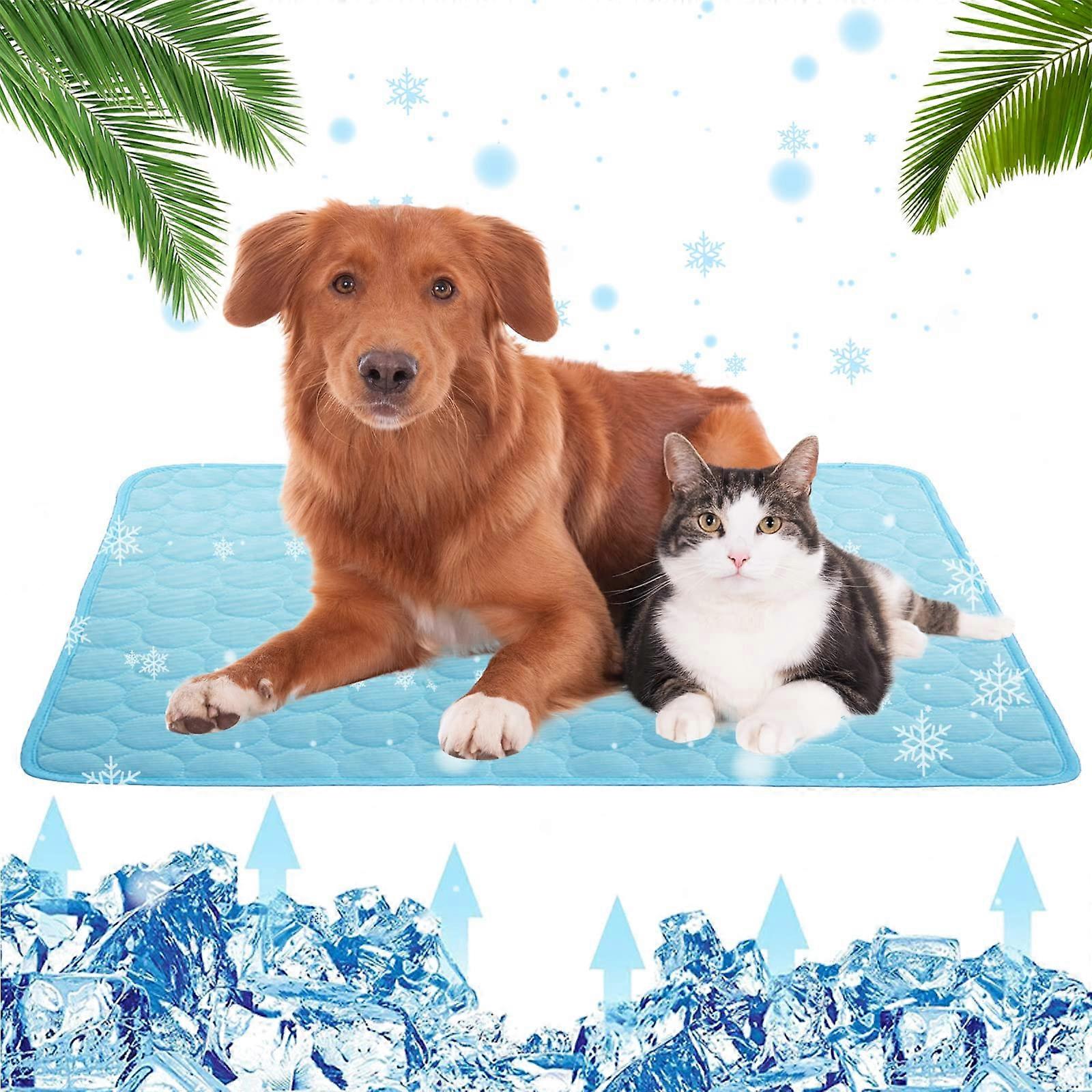 Summer Dog Cooling Mat and Sleeping Pad, Portable Machine Washable Dog Cooling Mat for Small and Large Pets
