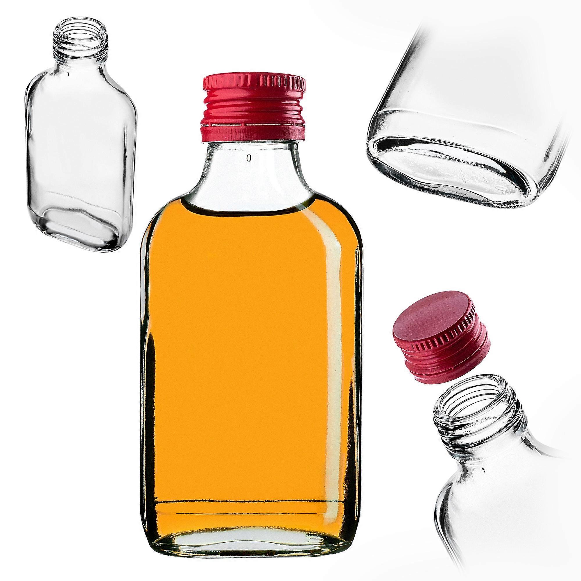 KADAX Flachmannflasche 100ml 1 Stück mit rotem Zahn