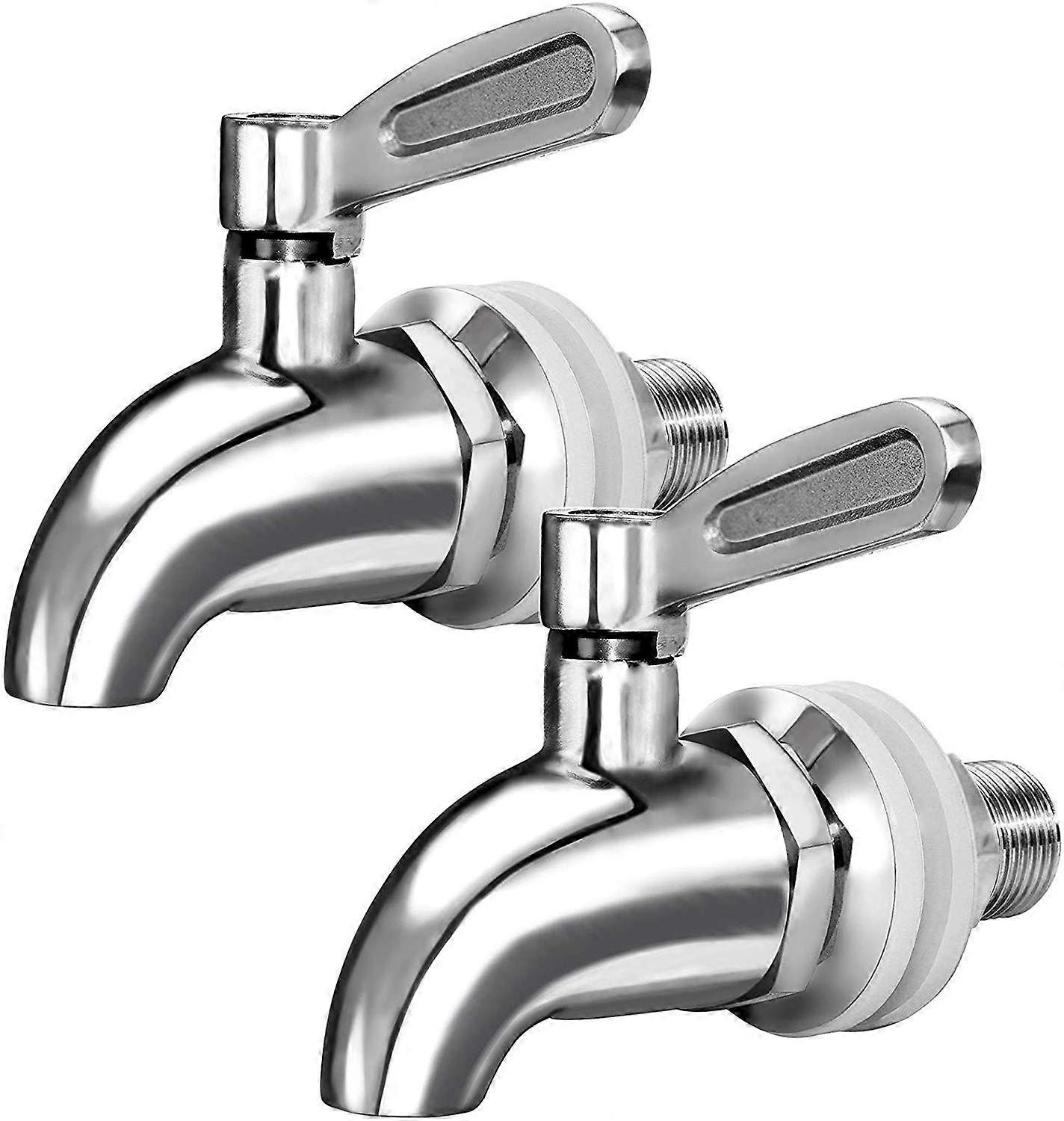 Replacement Spigot for Beverage Dispenser, Stainless Steel Faucet for Water and Gravity Filter Systems, 2 Pack