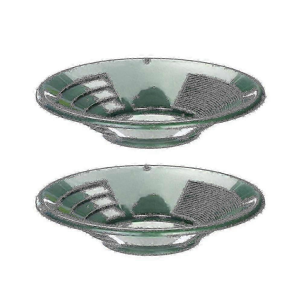 2stk Plast Guld Pan Basin Minedrift Pan Uddybning Prospektering River Tool Vask Guld Panorering Udstyr