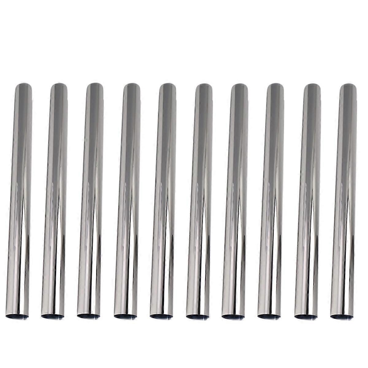 10pcs Mirror Wall Sticker Rectangle Self Adhesive Room Decor 50x50cm