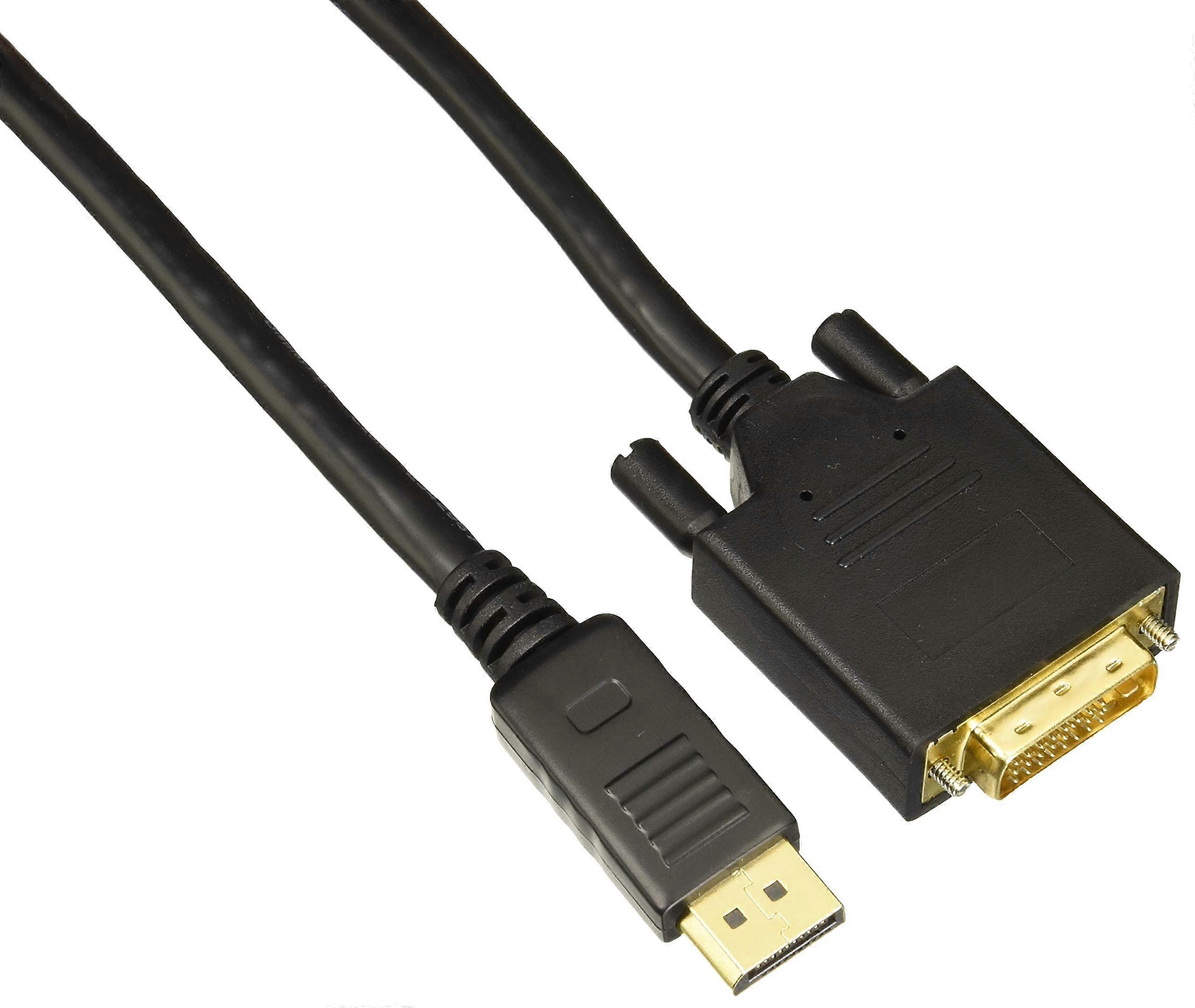 DPDVI-15 Display Cable 15 Feet Black Compatible with DVI and DisplayPort Devices High-Quality Video Transmission