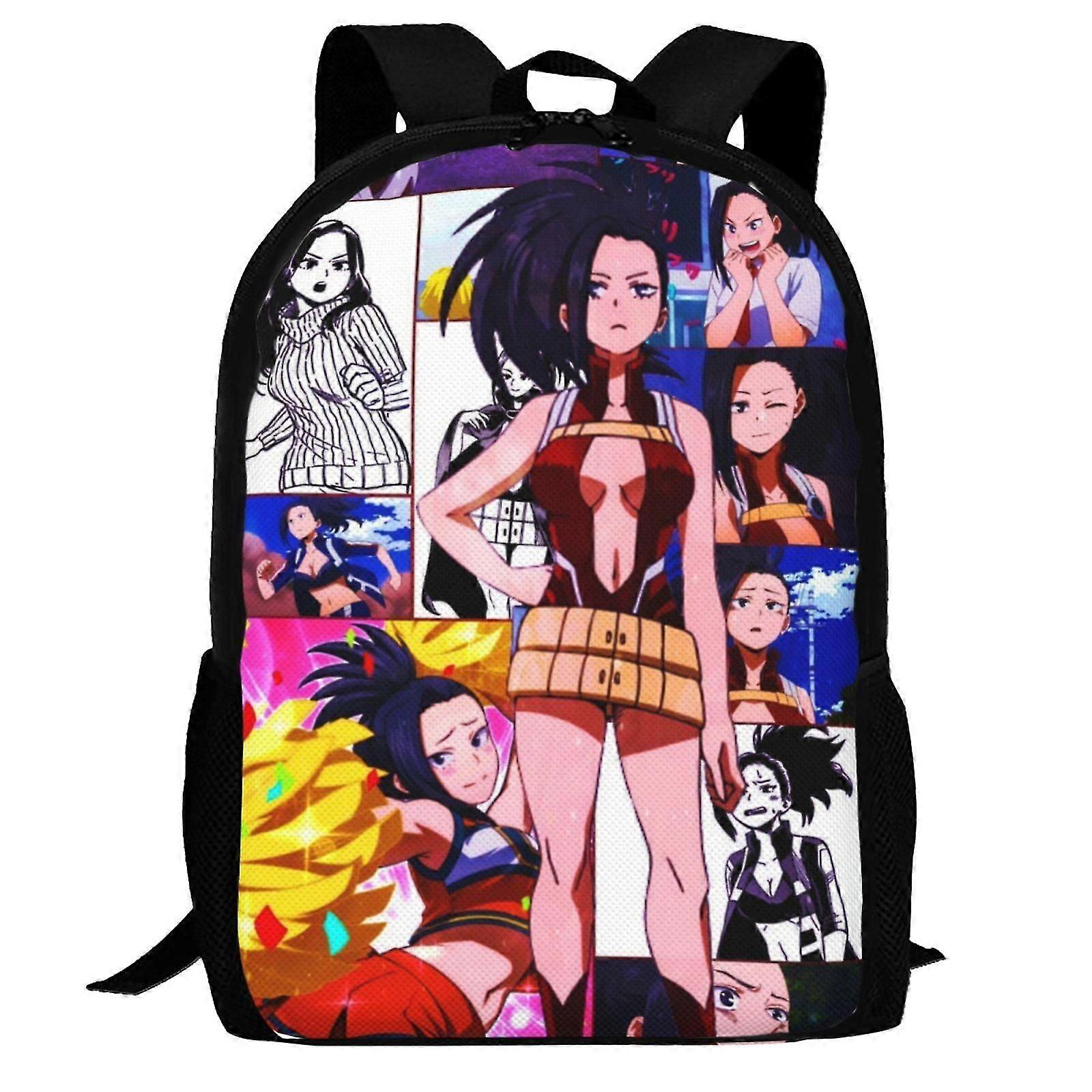 j1441 My Hero Academia Momo Yaoyorozu Mochila, Multi-Função Mochila de Viagem Laptop Mochila Leve Casual Daypack Bookbag p1441