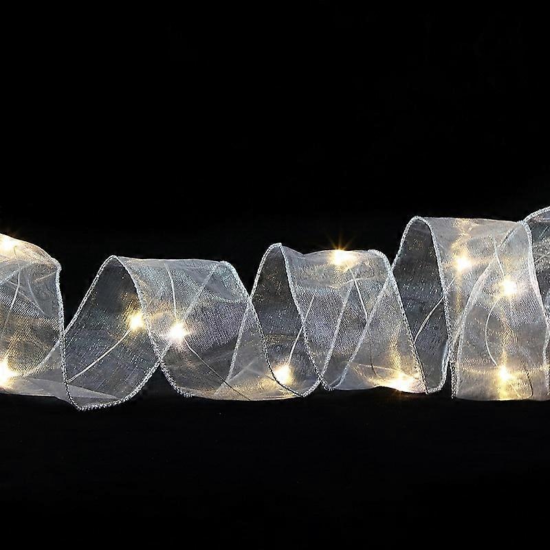 Christmas Ornament Double Light Board Yarn Ribbon String Lights