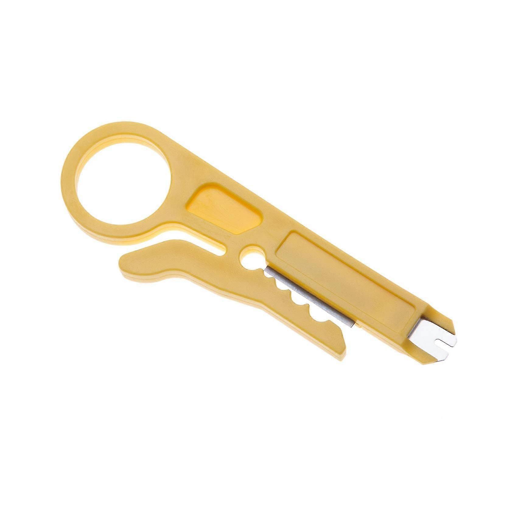 110 Style Punch Down IDC Tool for LAN IDC RJ11 Cat5 Cat6 Audio and Video Stripping Knife Wire Insulation