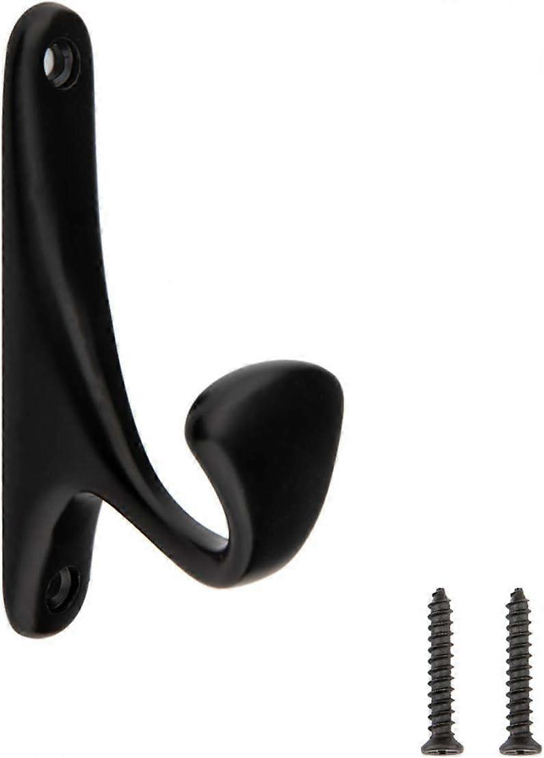 Coat hook, opaque black