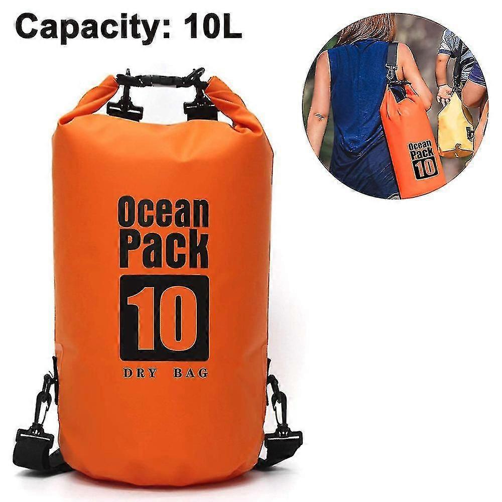 フローティング防水ドライバッグ10l / 20l、ロールトップドライサックは、カヤック、ラフティング、ボート、水泳、キャンプ、ハイキング、釣りのためにギアを乾燥させます