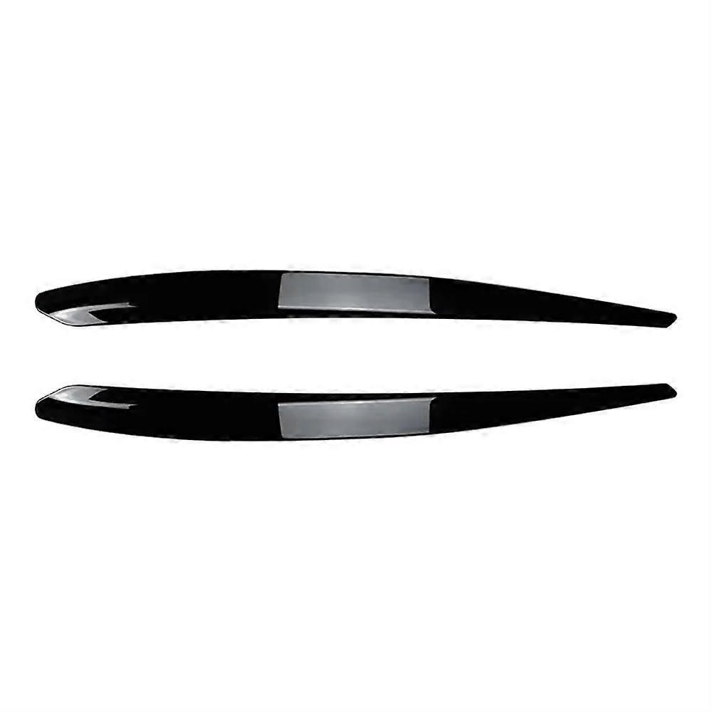 Car Headlight Eyebrow Trim Gloss Black Compatible with Superb B8 2015 2016 2017 2018 2019 Durable Styling Accessory