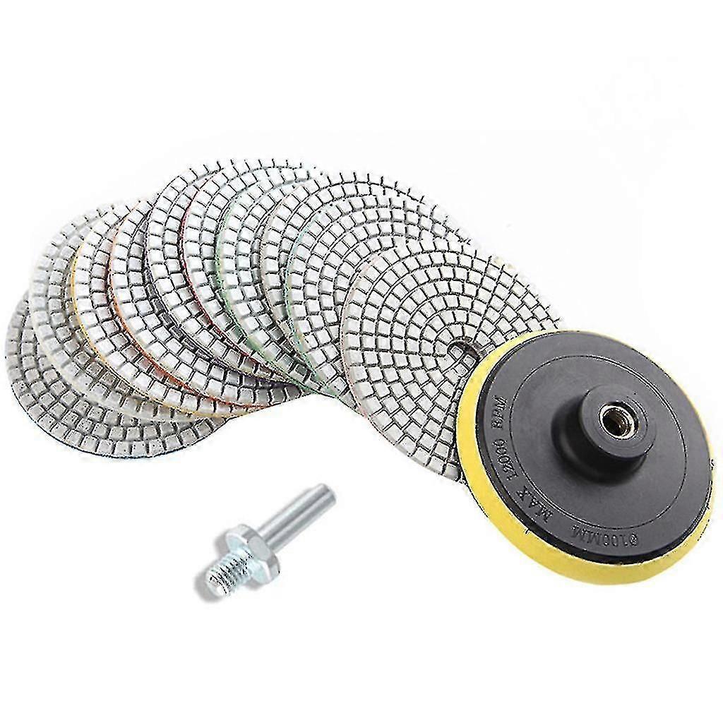 Granite Diamond Wet Polishing Pads Set Concrete Marble Stone Countertop Tile