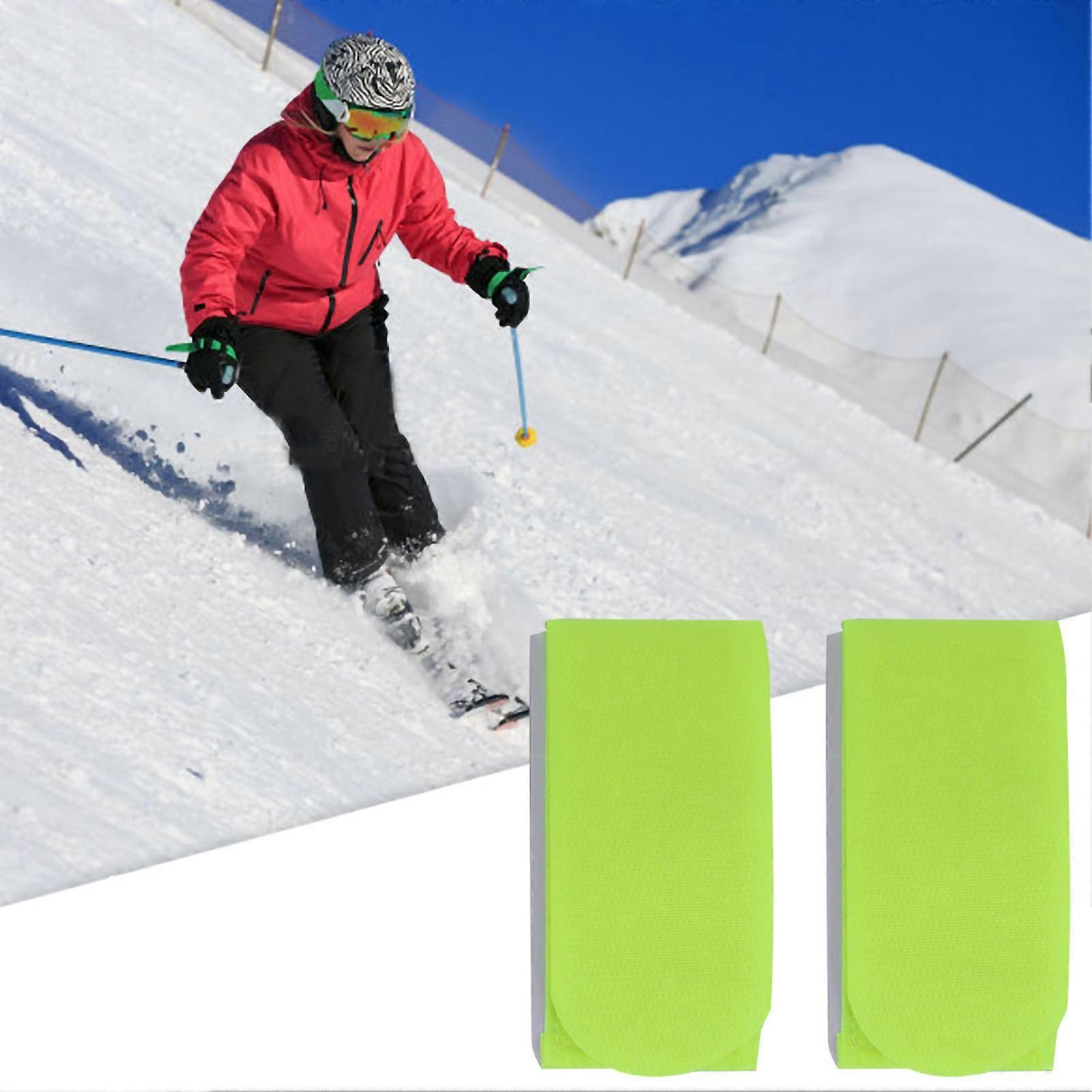 Ski Snowboard Bag Carrier Nylon Strap Holder Hook and Loop Snowboarding Accessory(Yellow) Ski Strap