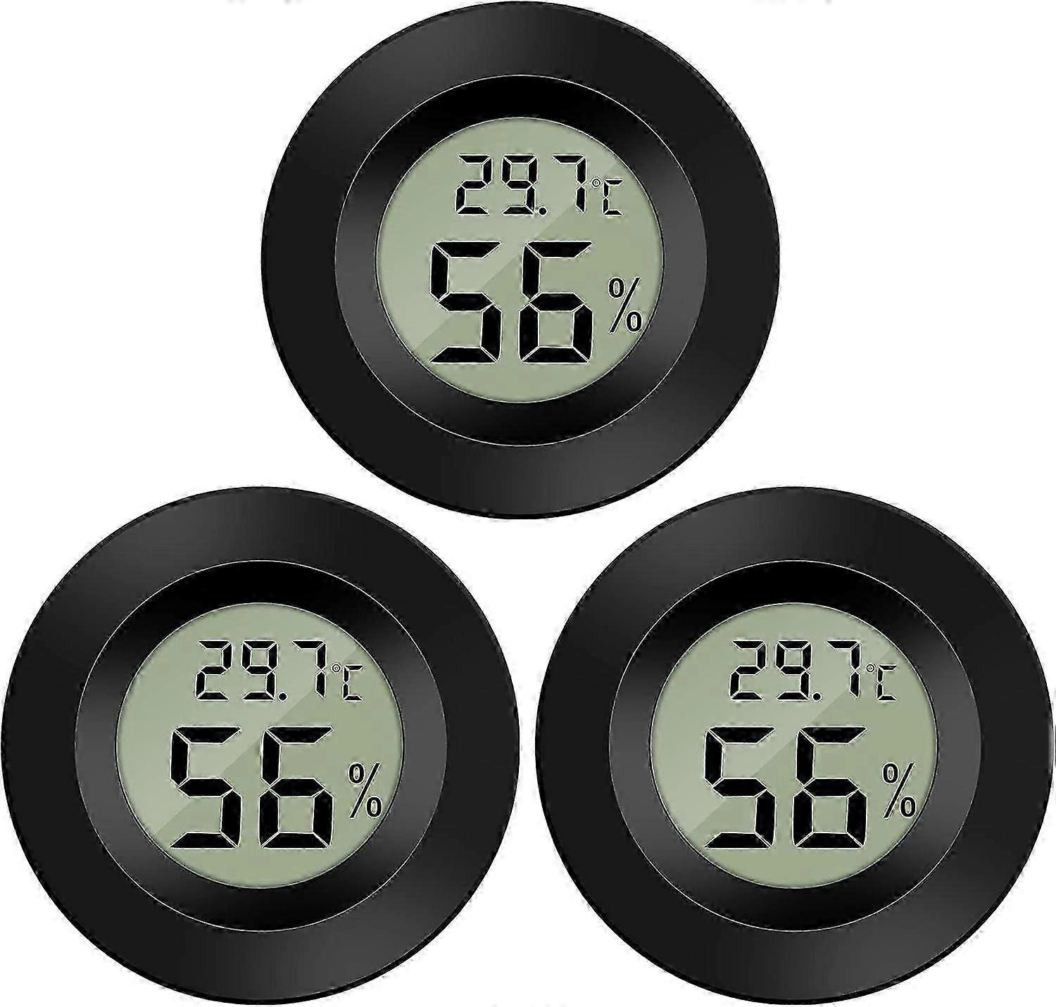 3 Thlevel Mini Digital LCD Thermometer Hygrometer Temperature Humidity -50~70 10%~99% RH Portable Thermometer Thermo Hygrometer Indicator for Office