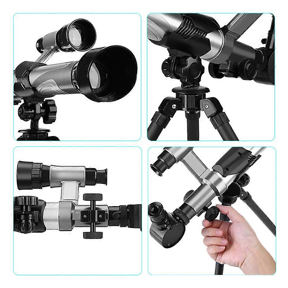 Kids Telescopes Educational Science Astronomy Telescope for Children Beginners Astronomy Telescope with Tripod Eyepieces Compass Finderscope