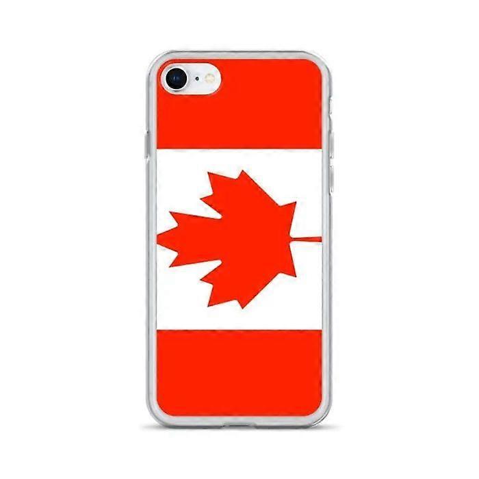 iPhone Case - Canada Flag - iPhone SE 2020 - Flexible - Transparent Plastic - TPU