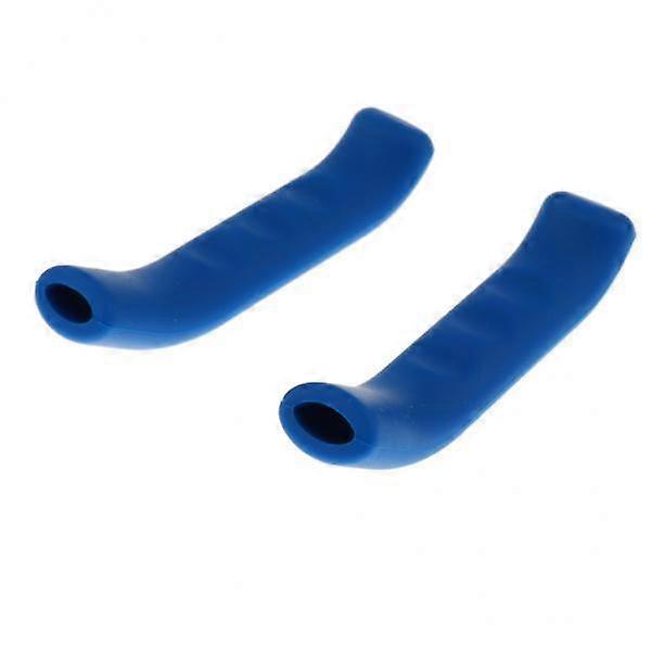Protective Handlebar Grips for Mountain Bike Brake Levers - Blue