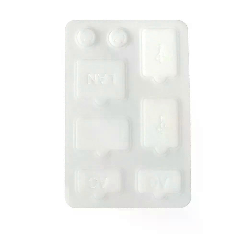 8pcs Mesh Stopper Set Silicone Anti-dust Cover Replacement Game Console Accessories for NS Switch/Switch OLED/Switch Lite