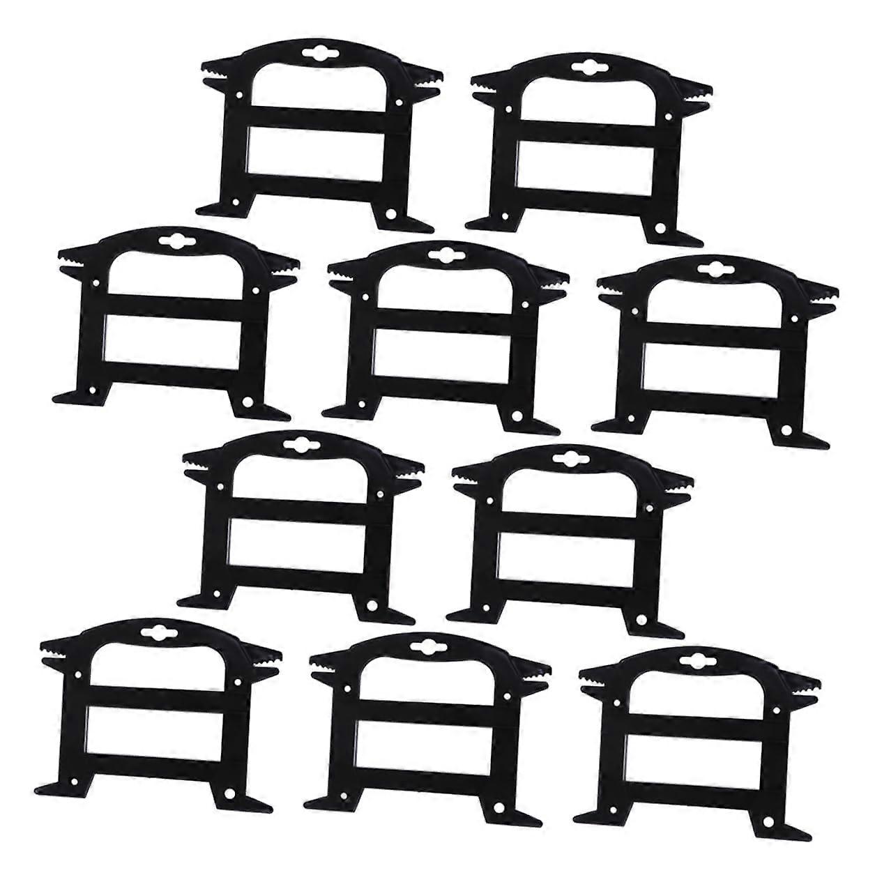 10 Pack Wire Connector Shrink Film Spool Holders for Home Use, Black Cord Reel for Practice Ropes and Blinds