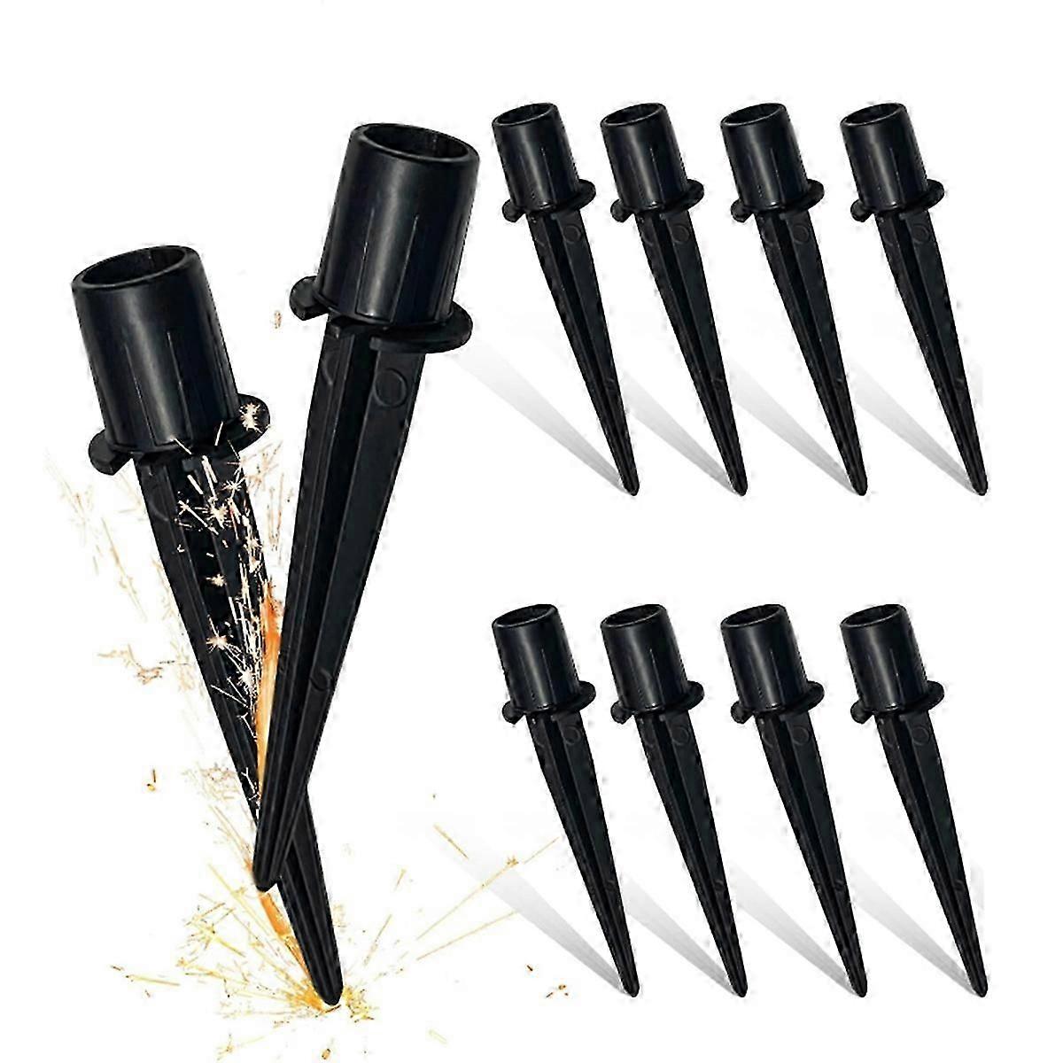 10 Pack Metal Replacement Stakes for Solar Lights Outdoor