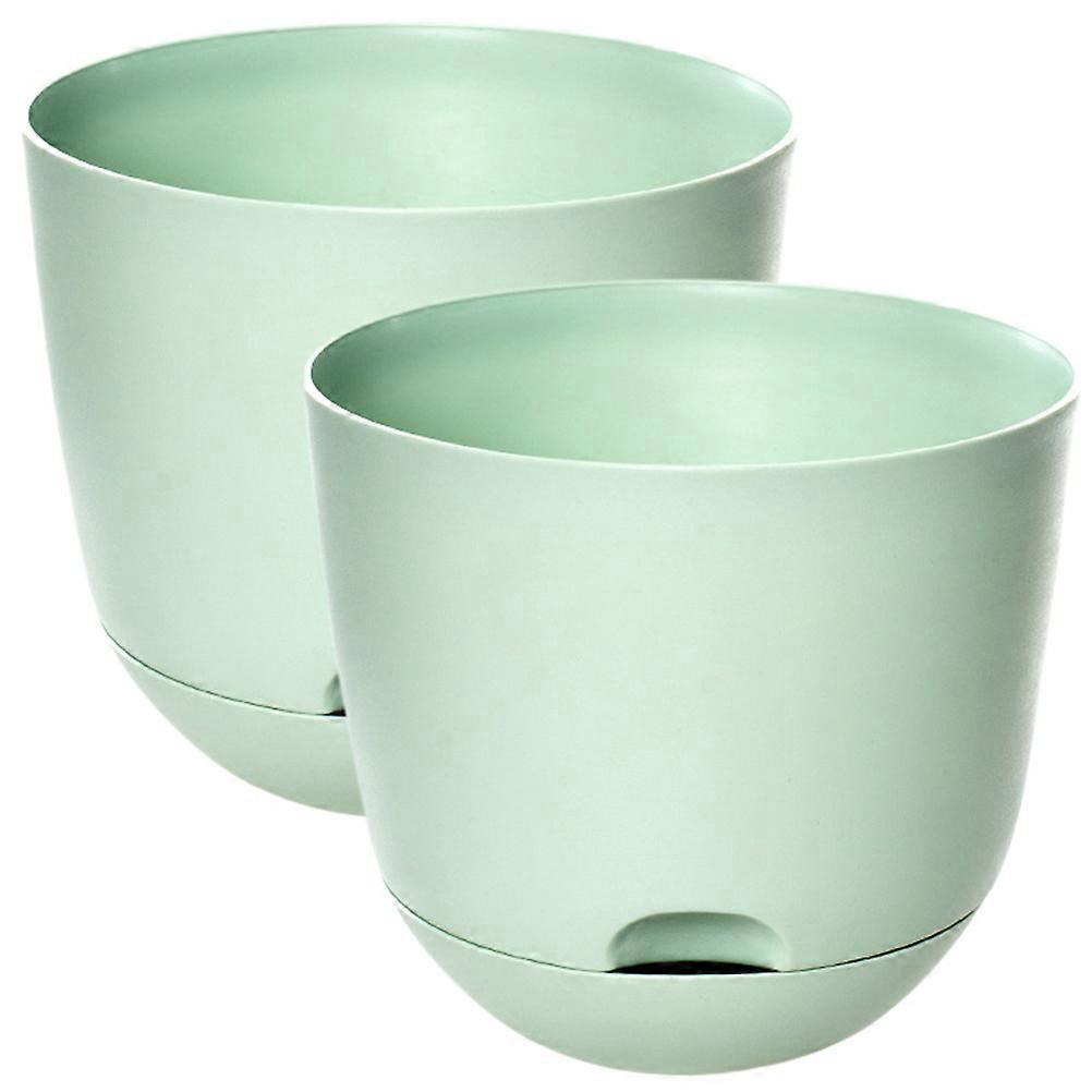 Self Watering Flower Pots with Tray – Automatic Indoor Planters for Succulents, Perennials & Houseplants – Easy to Use Decorative Set