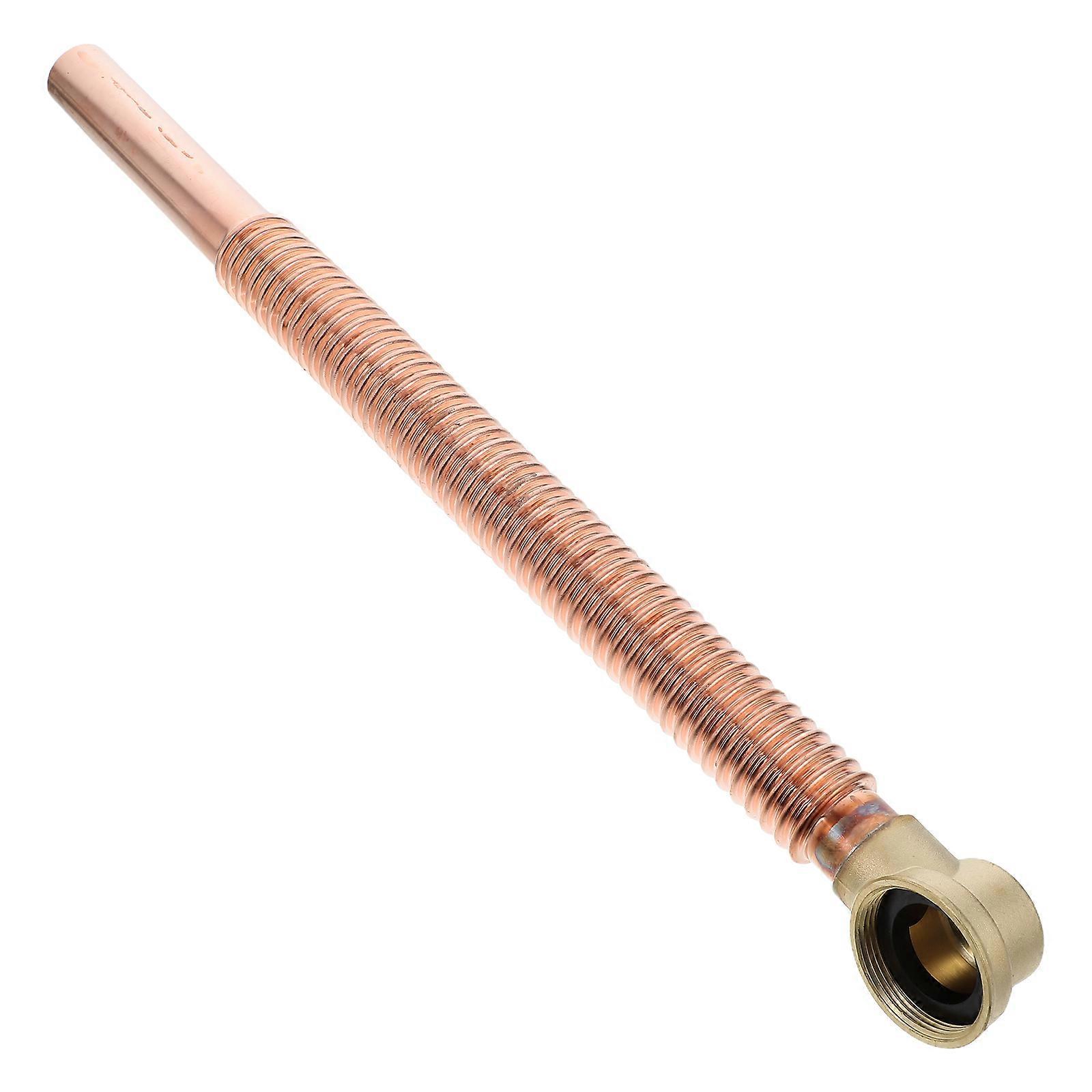Flexible Bathtub Drain Hose in Copper Finish – Durable Tubing for Efficient Drainage & Easy Installation, Universal Bathroom Accessory for Home or