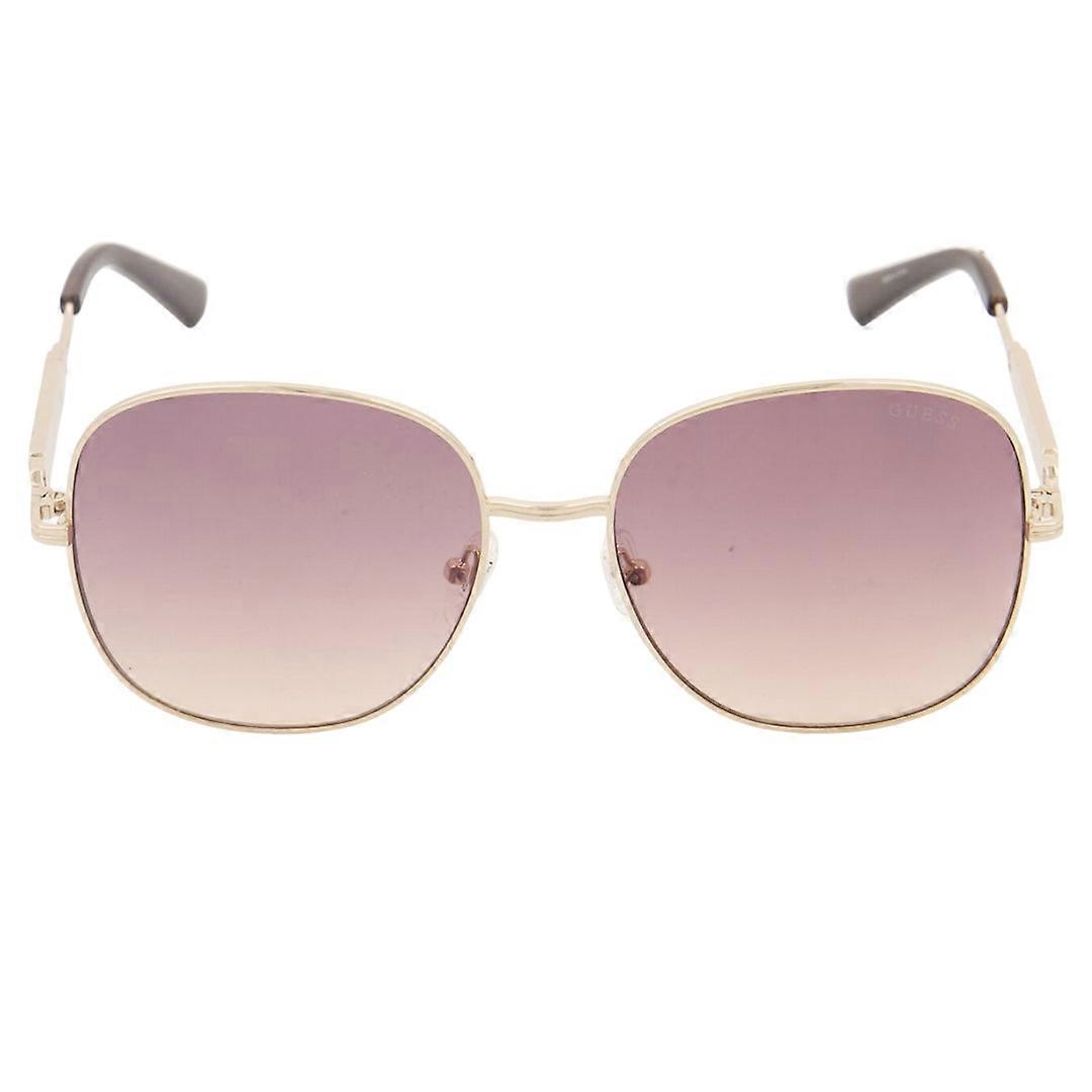 Guess Gold Frame Gradient Bordeaux Lensed Sunglasses