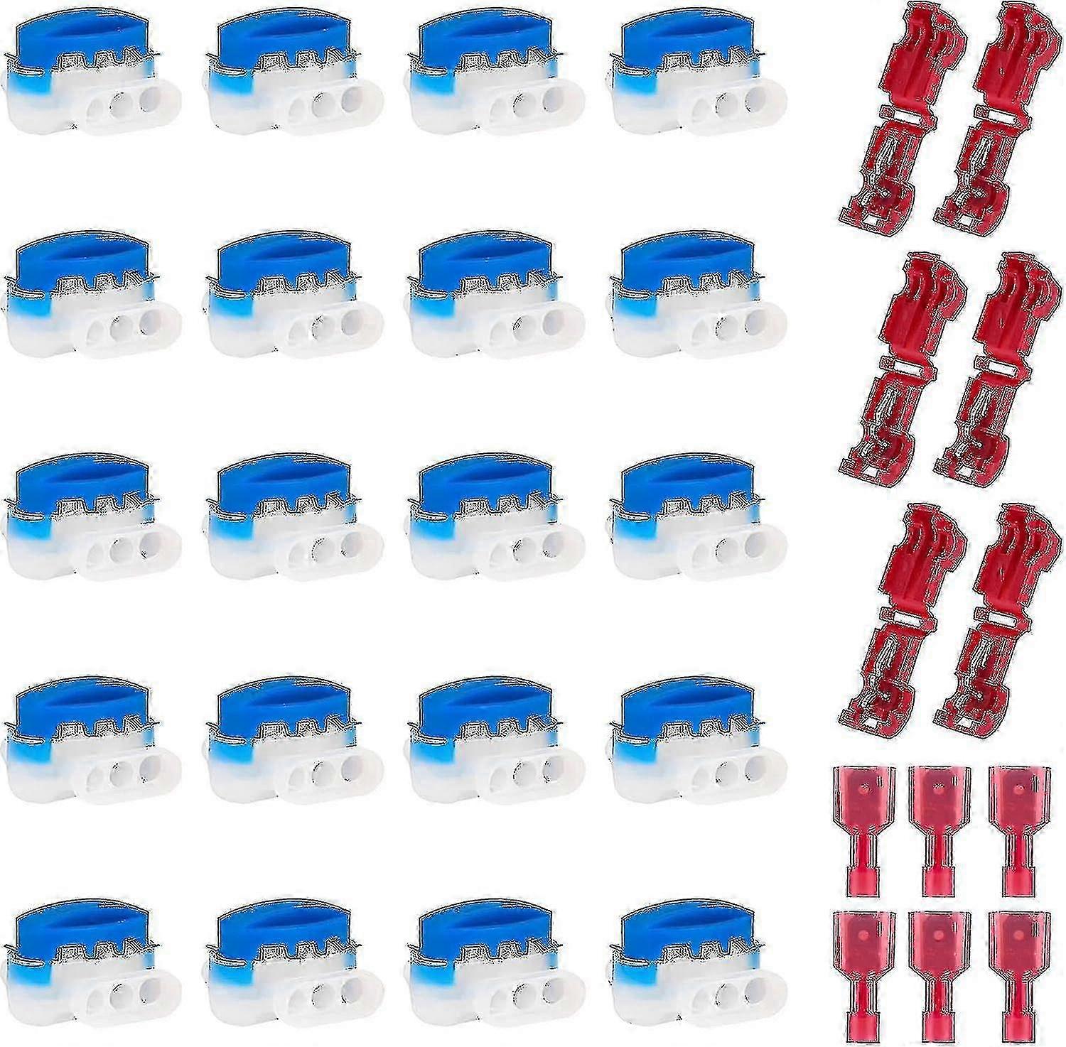 20+12 Pcs Waterproof Electrical Connectors Terminals for Flymo Husqvarna Robotic Lawn Mowers