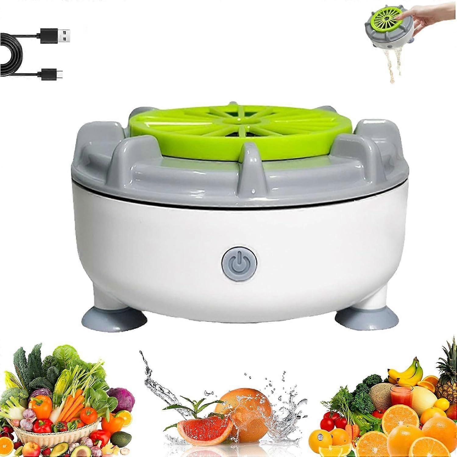 Efficient Portable Fruit and Vegetable Washers, Fruit and Vegetable Cleaning Machines, 2025 New Automatic Washer Spinner Machine for Cleaning Fruits,
