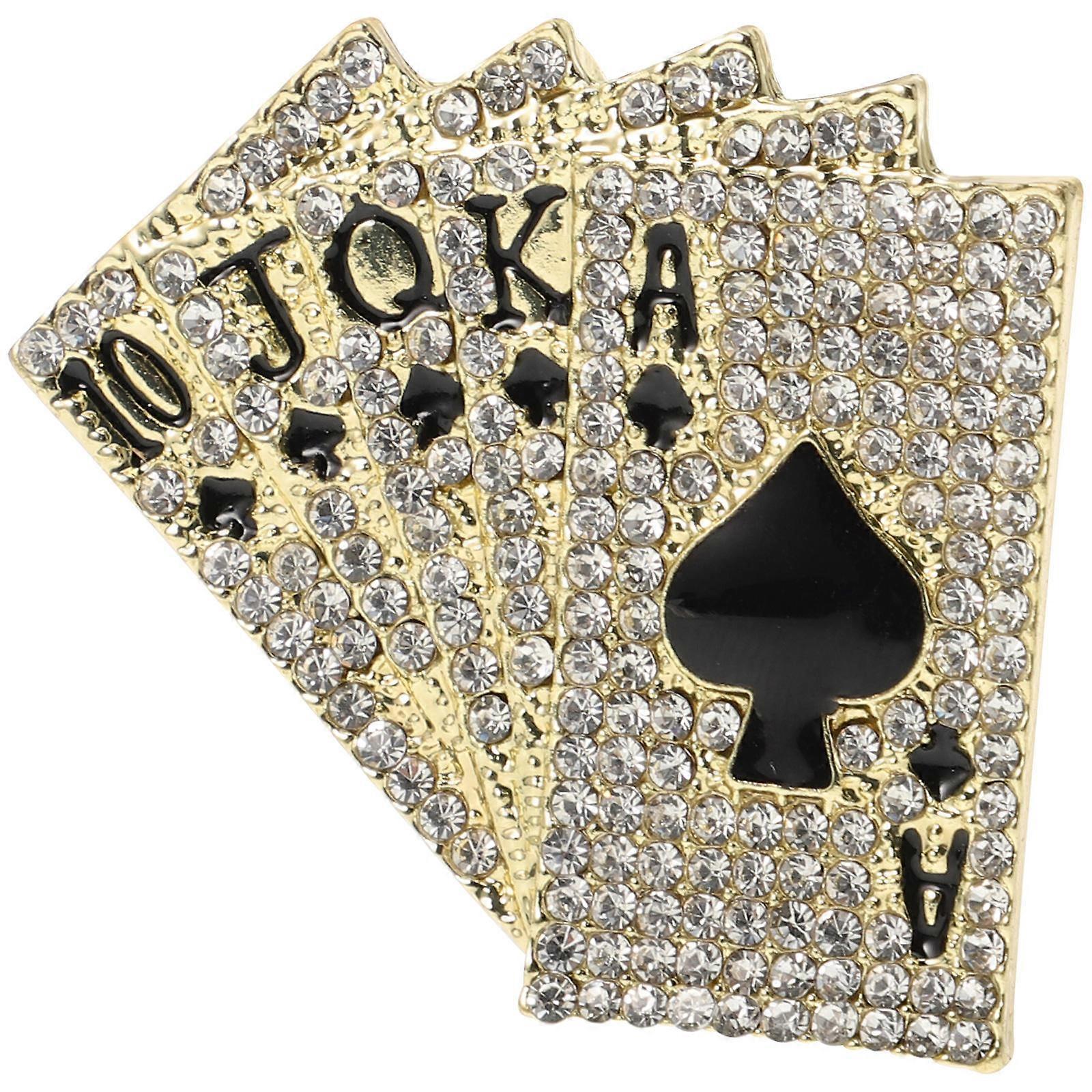 Designer Playing Card Pins, Adds a Touch of Elegance to Your Wardrobe