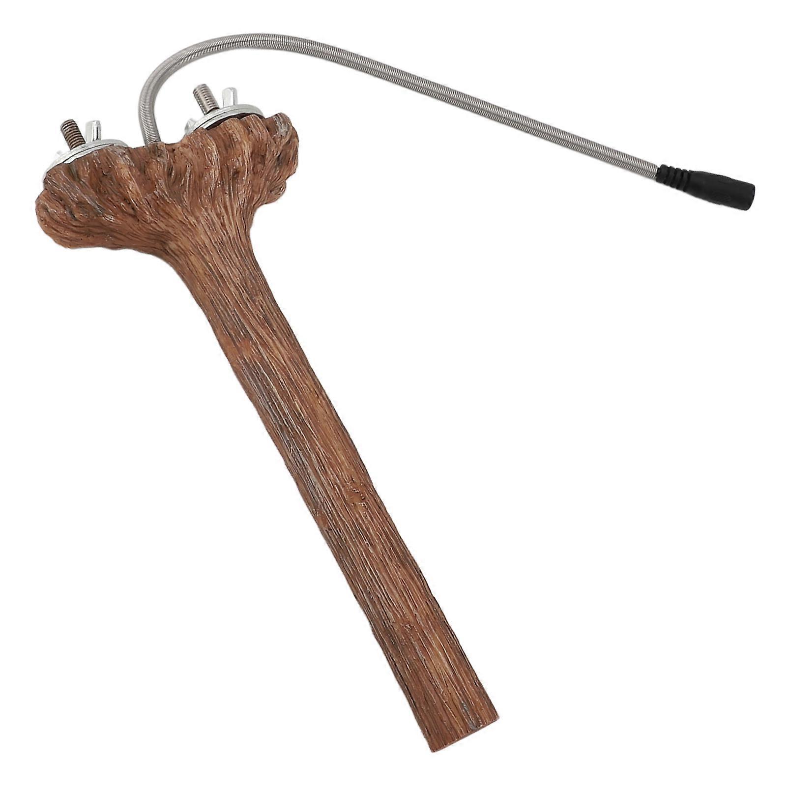 Heated Bird Perch 5W Warmer Stand 20cm for Parakeets & Parrots