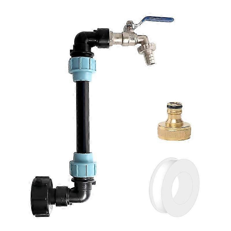 Gooseneck Outlet Tap IBC Container Adapter for Water Tank IBC 3/4 Inch Tap Edition 0618