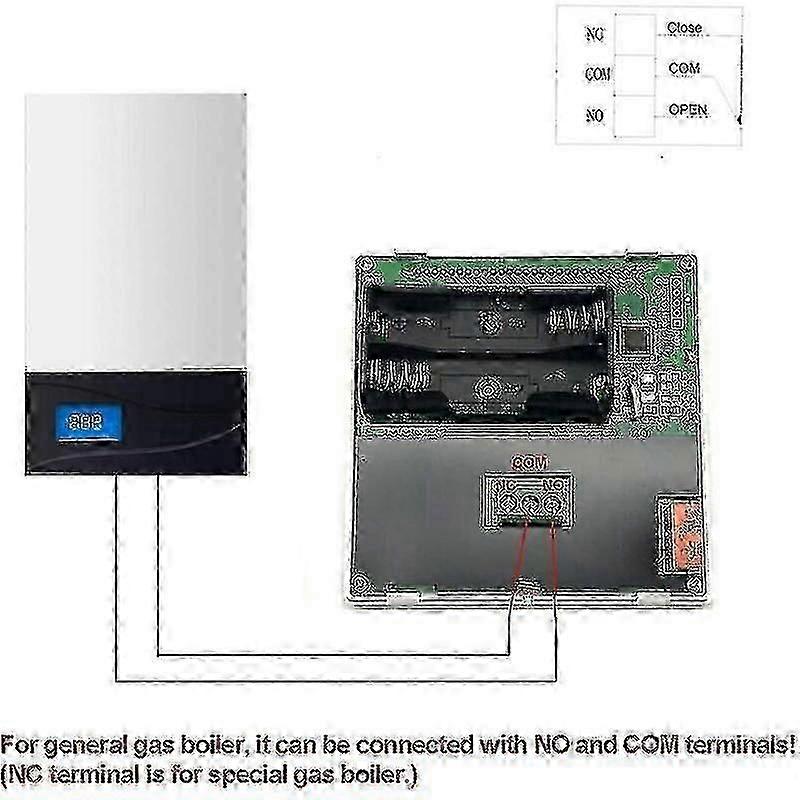 Smart Wall Thermostat With Lcd Display For Floor Heating - Blue Backlight