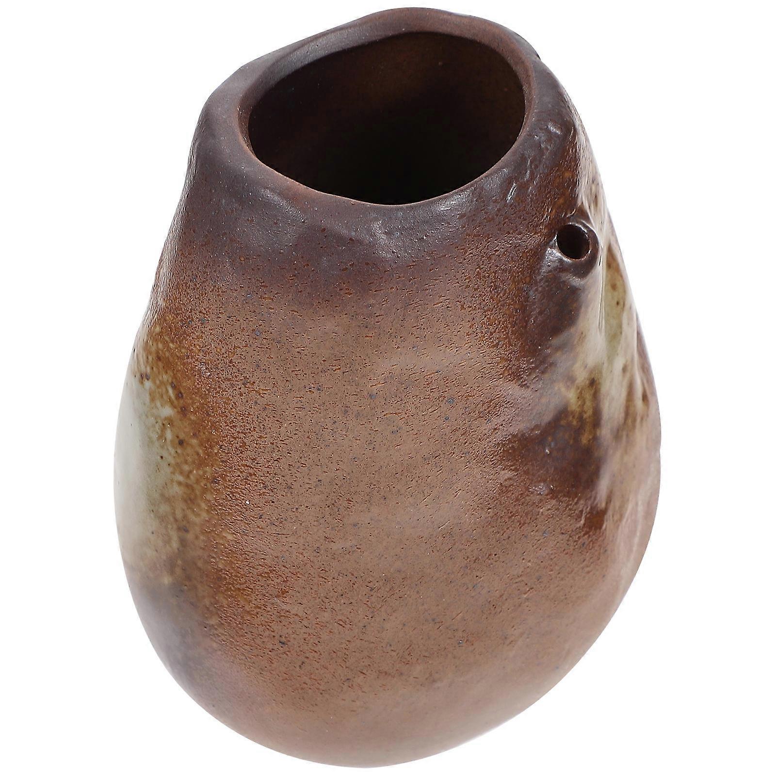 Nordic Style Ceramic Vase Study Room 10x7cm Simple Design Flower Container 1Pc