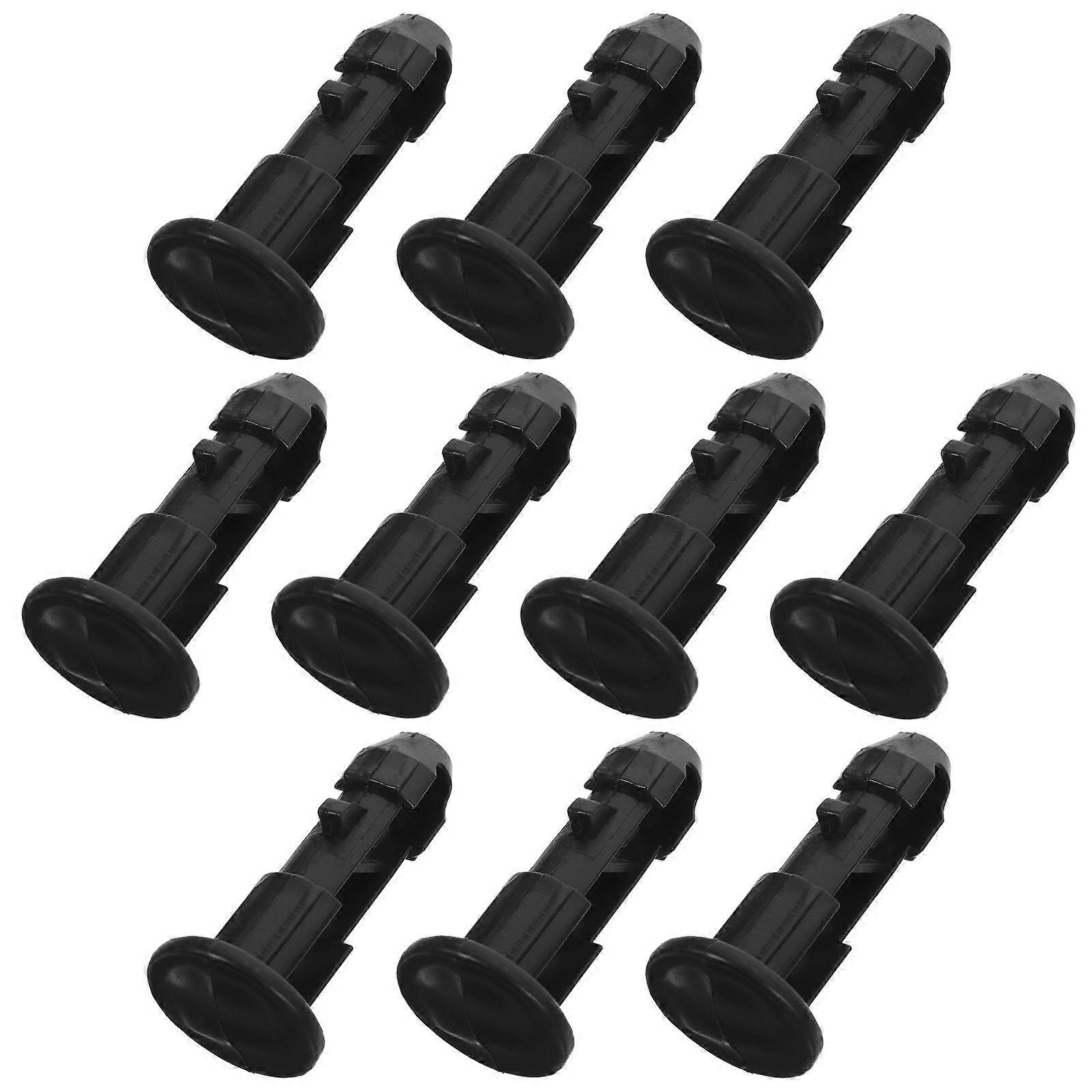 Outdoor Trash Can Lid Latch Trash Can Lid Latch Outdoor Use 10Pcs Black Plastic Stability Enhancement