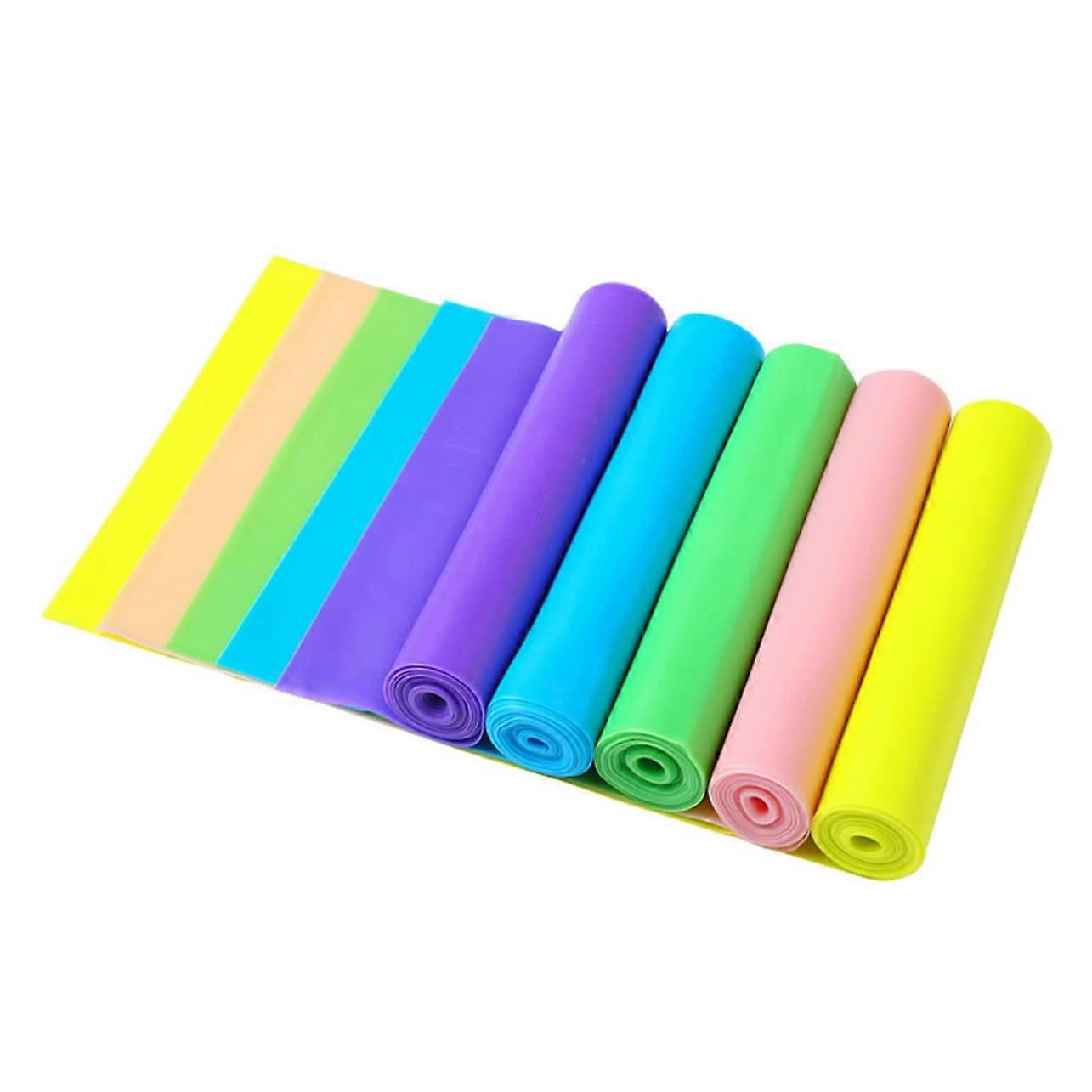 Pack of 5 Resistance Bands for Stretching Yoga Fitness