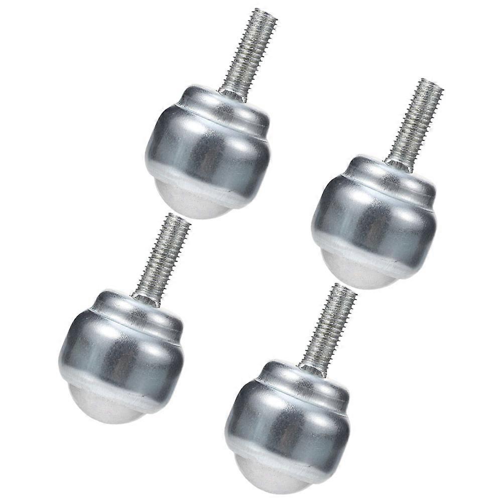 Furniture Roller Caster Wheels Flexible Rotation Metal Ball Transfer 4Pcs for Workbench