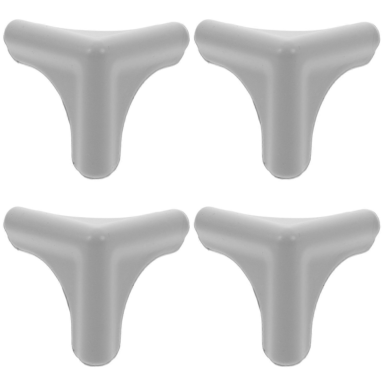 Silicone Collision Corner Guards for Range Hoods & Furniture – Durable Edge Protection to Prevent Head Bumps – Home Safety Covers – Grey