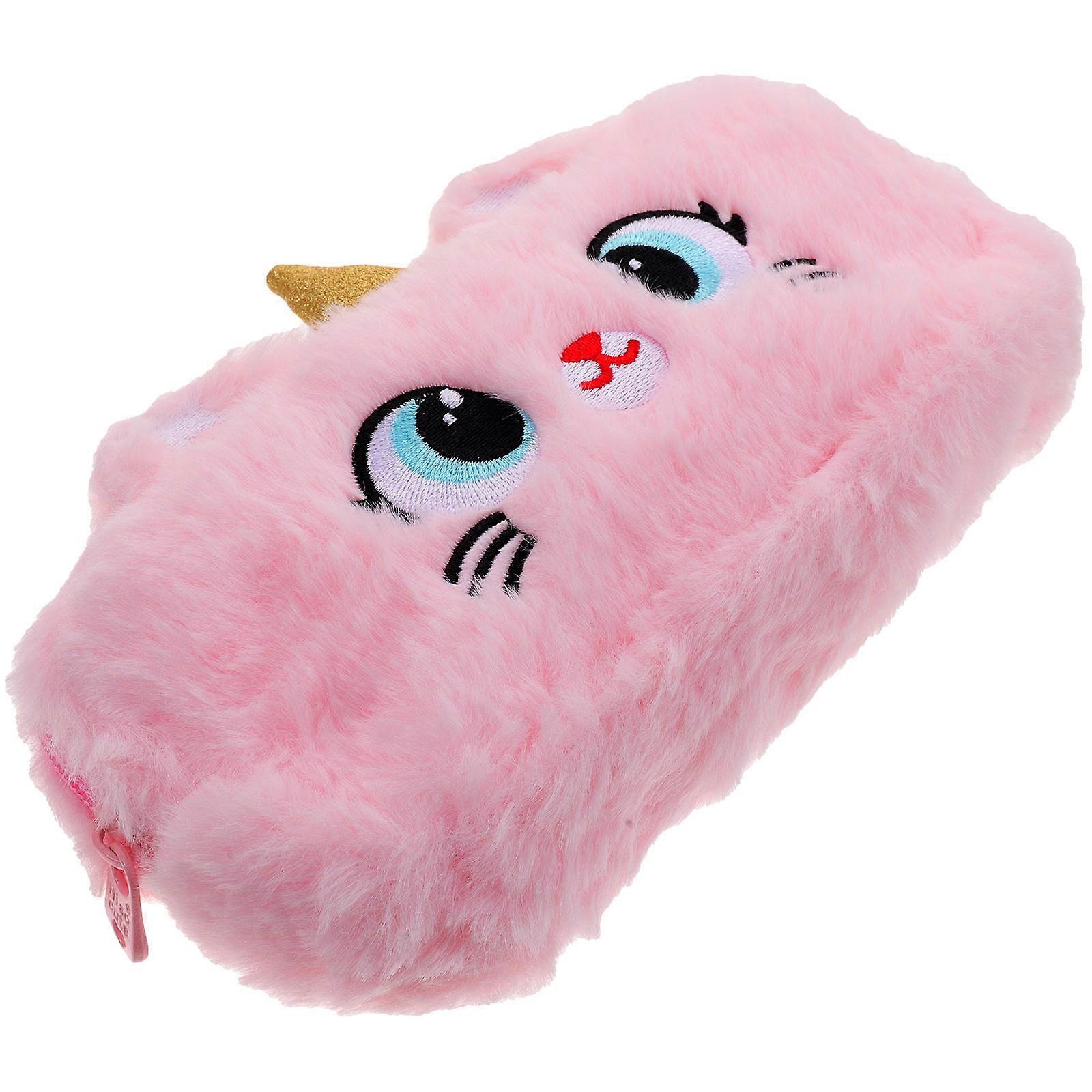 Girl Pencil Case Multi-Use Pen Bag For Kids Drawing Tools Rectangular Shape Smooth Zipper 1Pcs