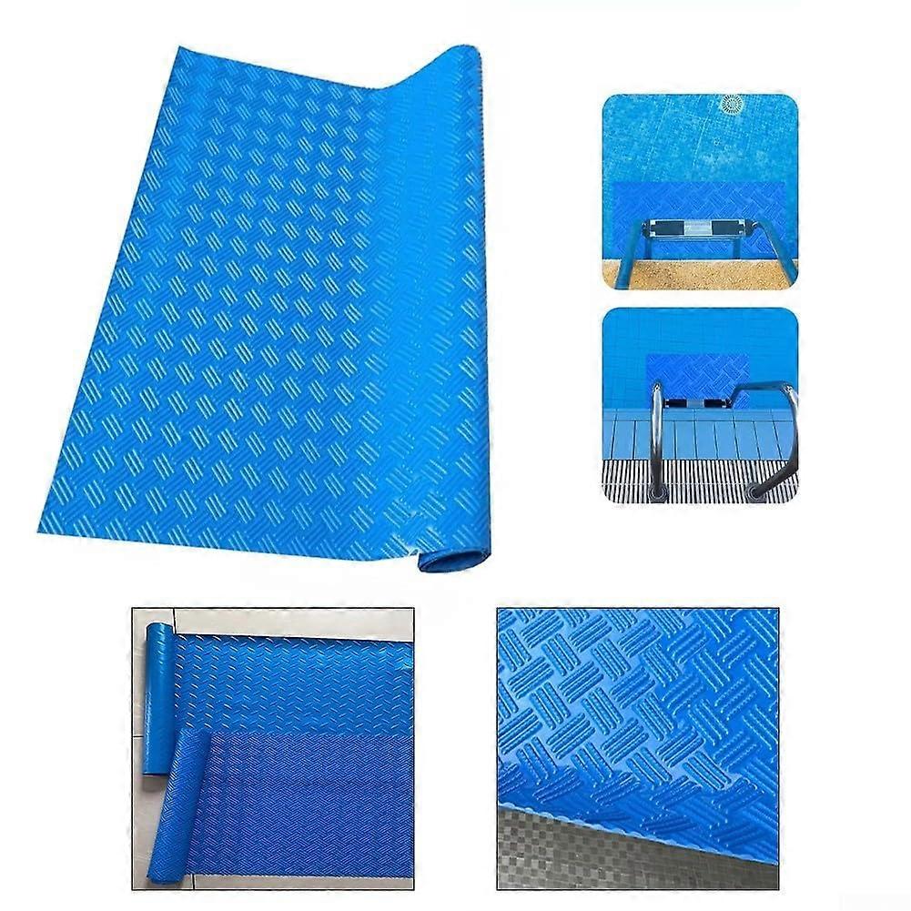 Swimming pool leader mat, nonslip step mat, wave pattern, nonslip protection for pool steps, PVC material, 90 x 60 cm 9060cm