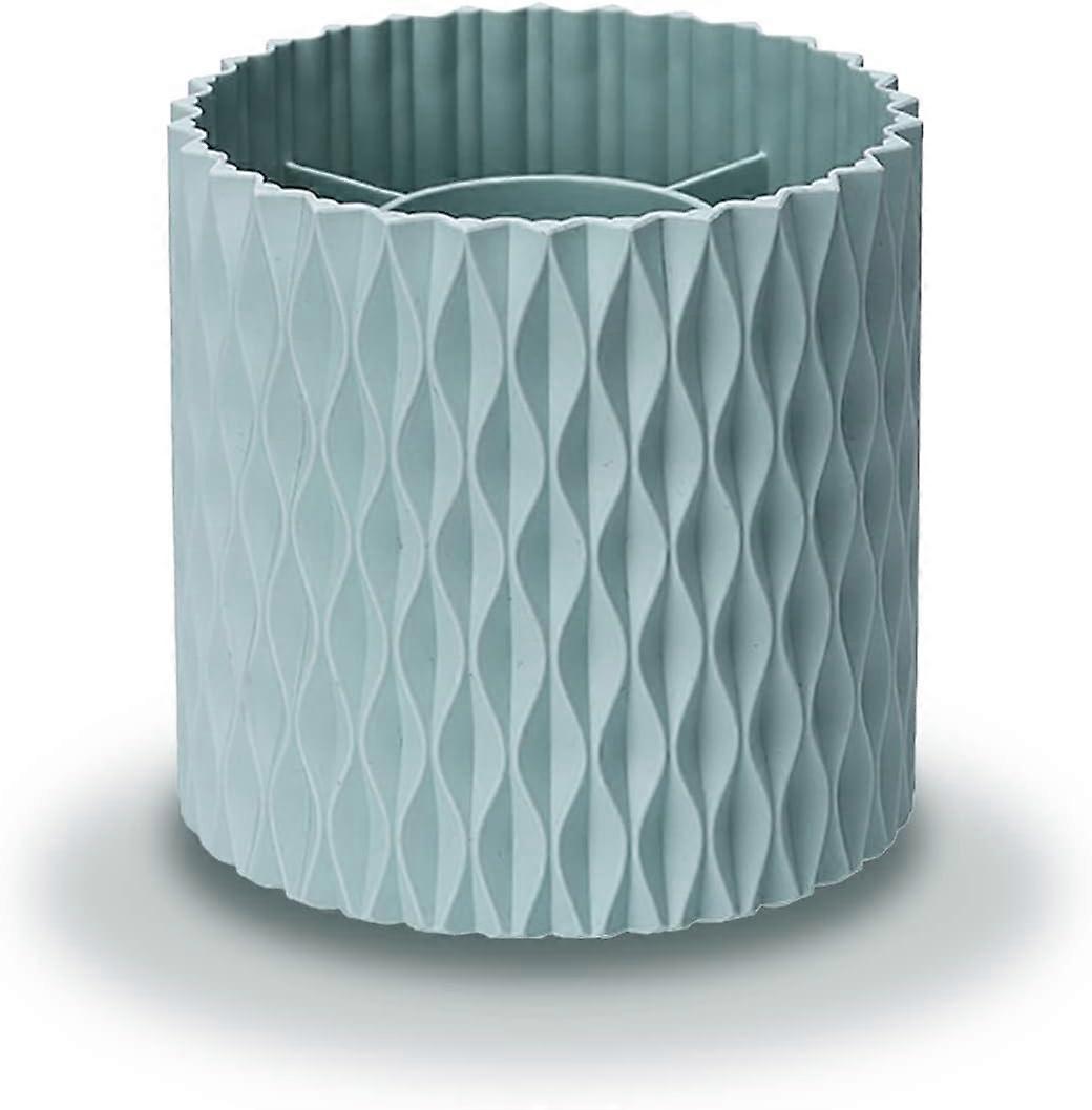 Makeup brush holder rotatable makeup brush holder cup makeup container storage blue