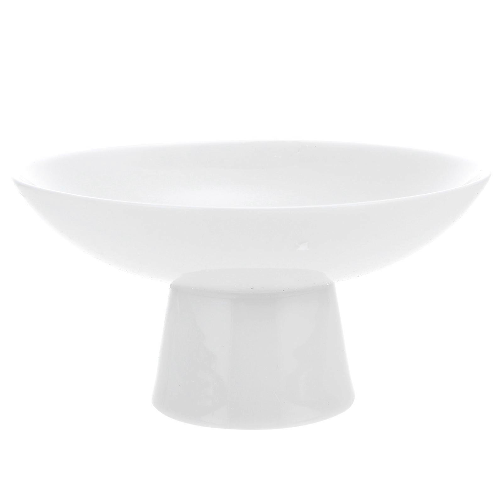 Cake Display Rack Ceramic Cake Tray High Base Dessert Storage Plate Home Use 1Pack