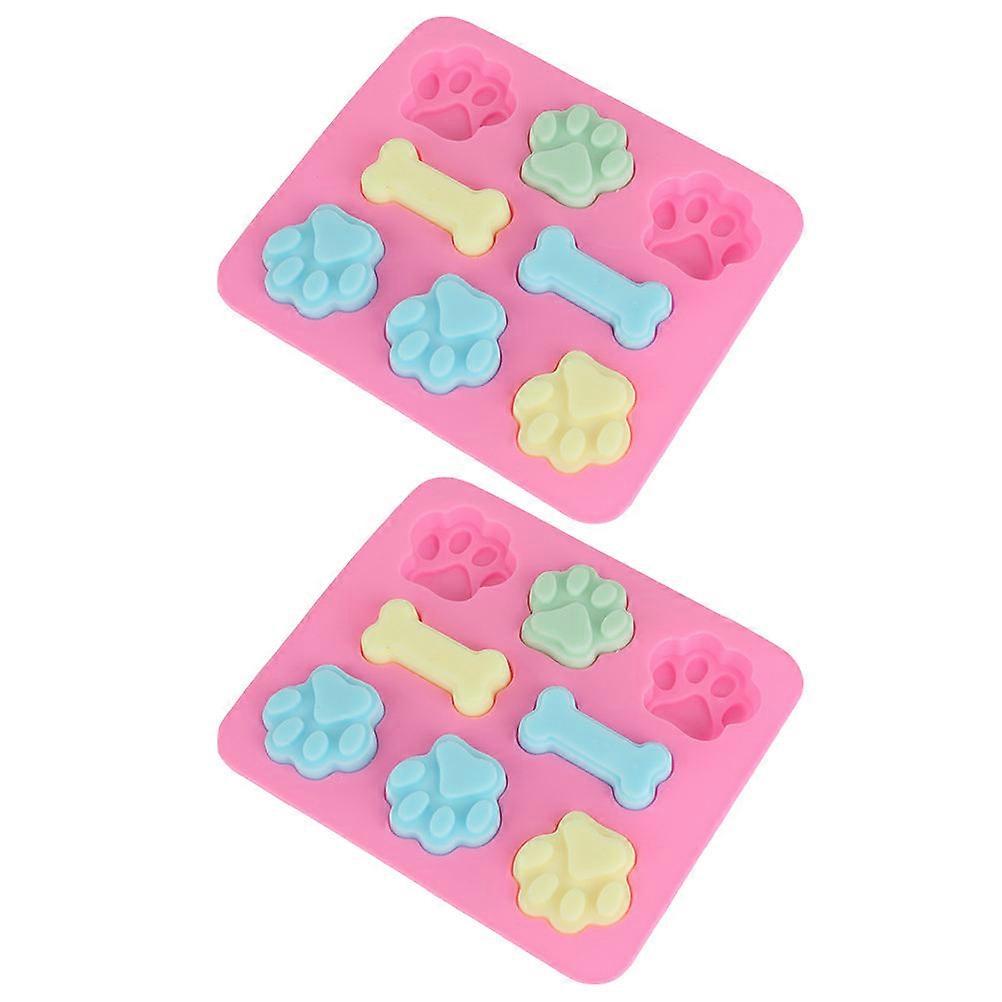 Craft Cake Mold Cat Paw Shape Chocolate Molds For Dessert Baking 2Set