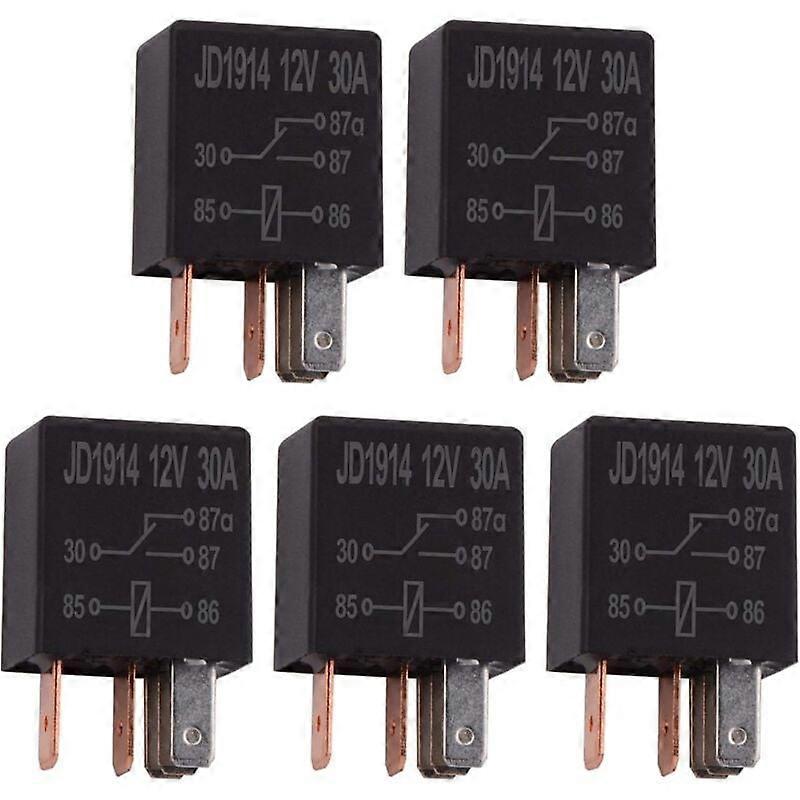 Pieces Relay 12V 30A 5 Pin, SPDT Multi-Purpose Relay Heavy Duty Standard Relay 5 Pin 12VDC, Car Relay hwy
