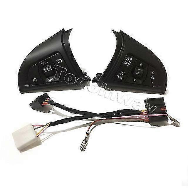 Multifunctional Steering Wheel Audio Media Player Control Switch for Chevrolet Cruze 2009-2014, Includes Cruise Speed Control Button and Oth