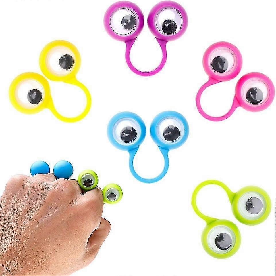 25PCS Eyeball Ring, Eye Finger Puppets, Monster Finger Toys for Easter Basket and Classroom Prizes